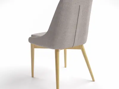 Table set table Boras chair Marble 3D model