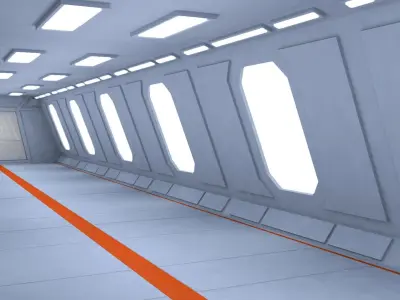 Sci Fi Interior 3D model get