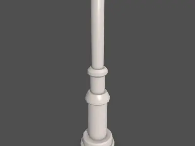 Street Lamp Low Poly 3D model
