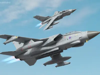  RAF Tornado GR4 Fighter Bomber Rigged 