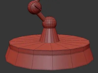 VIKNING floor lamp with shade 3D model