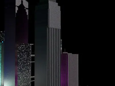 Making 3D Mega City In Blender  3D model