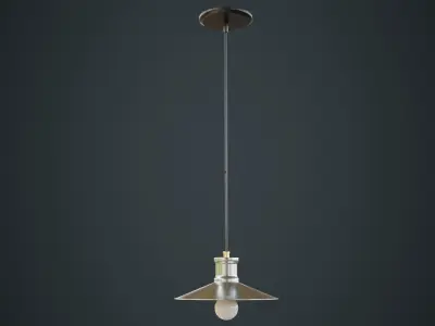 Hanging Lamp 4B Low-poly 3D model