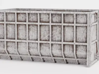 Skip V3 - Weathered Industrial Container 3D model