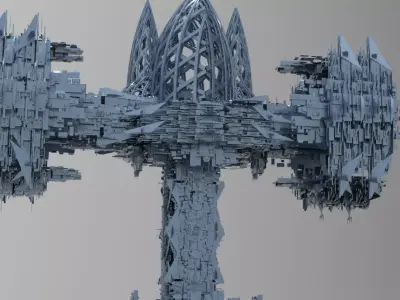 Covenant Crain Tower Low-poly 3D model