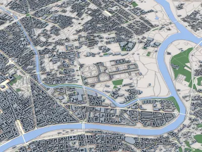 Turin City Italy 3D model