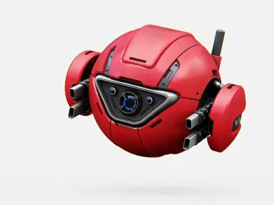 BALL DROID SC-200   RIGGED 3D model