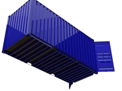 20FT ISO Shipping Container 3D model
