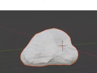 Rock001 Low-poly 3D model