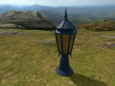 Big Lamp  Low-poly 3D model