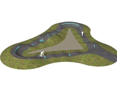 Pump track 03 3D model