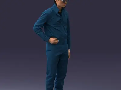 000072 Sci-Fi Man 0831 3dp 3D print model