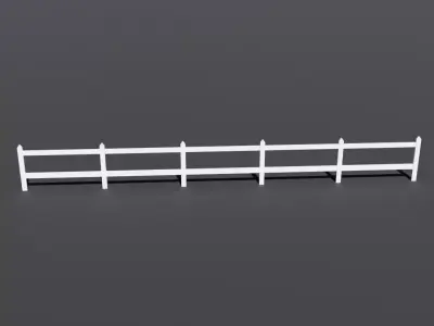 STRAIGHT PICKET FENCE FOR DIORAMA SCALE 1-87 and 1-1 3D print model