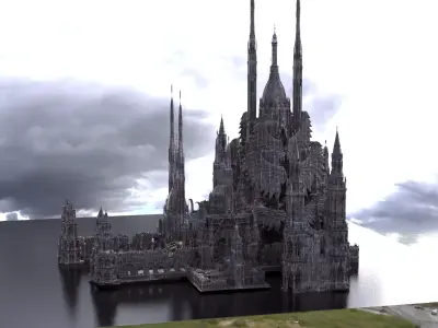 Lycan Arch City 3 city blocks  3D model