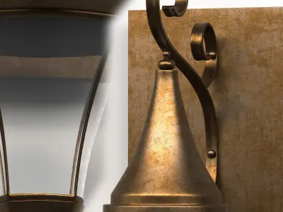 Two classic wall lights Free 3D model