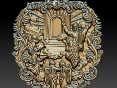 Heavens Gate Pendant - Portao do Ceu Pingente 3D print model