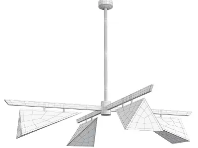 KITE CHANDELIER Low-poly 3D model