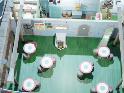 Krusty Krab Low-poly 3D model