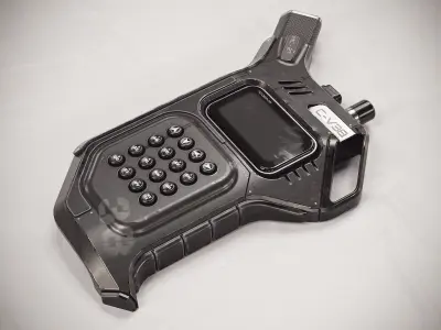 Sci-fi Controller V38 PBR Low-poly 3D model