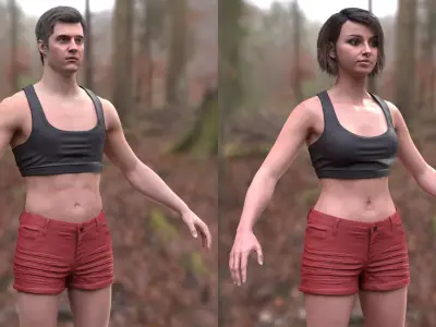  Man and Woman in Summer 9 