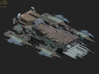 Battlestar - Pier 03 3D model