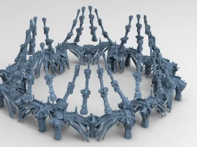 Ancient Golem arena large 3D model