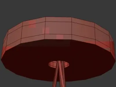 Gold Stick Chandelier 3D model purchase