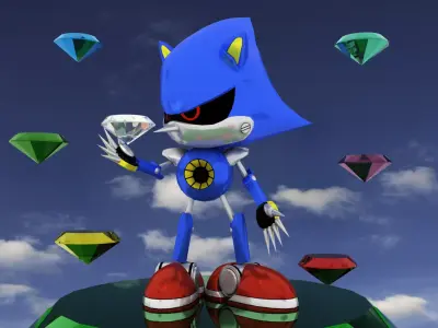Metal Sonic 3D model