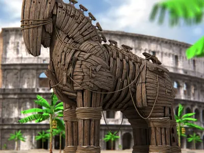  Wooden Trojan Horse 