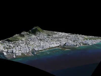 Honolulu - USA 3D model