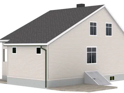 House Low Poly Low-poly 3D model