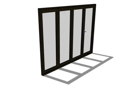 ALUMINUM FOLDING DOOR 3D model
