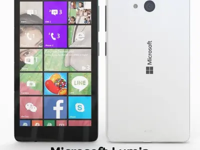 Microsoft Lumia 540 Dual SIM White 3D model
