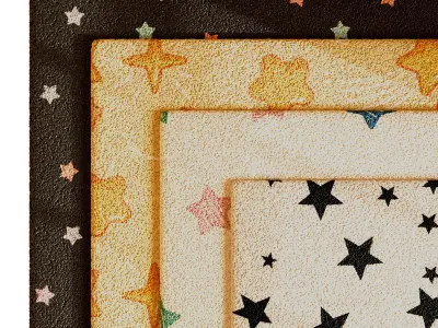 Kids Carpet Set 33 3D model