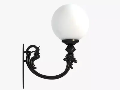 Classic Street Wall Lantern 1 3D model