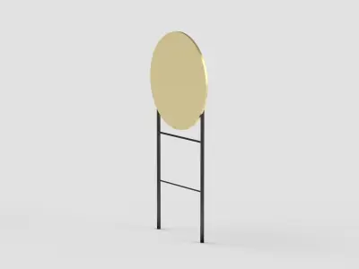 Pavement Advertising Board Mockup 3D model