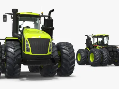  High Power Agricultural Tractor Wheeled Simplified 