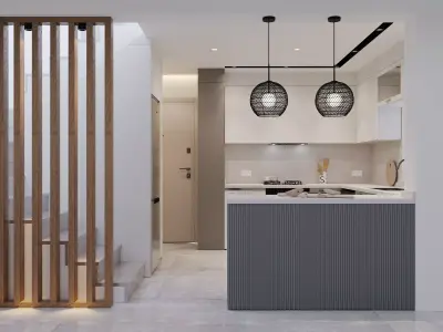 Mutfak sahnesi 3d max 2023 corona 12 render 3D model
