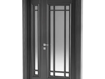 Modern entrance door 21 3D model