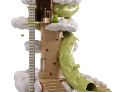 Children Play Area 7 Low-poly 3D model