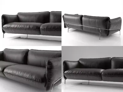 Continental sofa 3D model