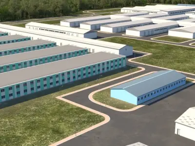 Infection hospital 3D model