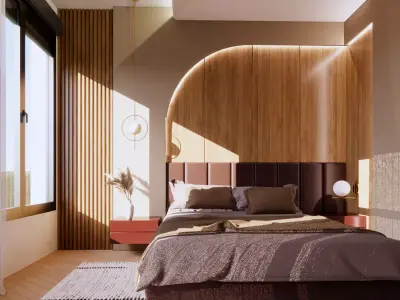MODERN BEDROOM DESIGN 3D model purchase