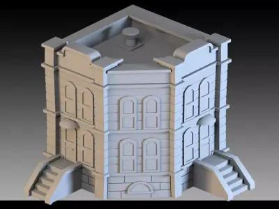 Stylized Fantasy Buildings Pack 3D model