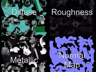 Aqua Racer Speedster model pack Low-poly 3D model