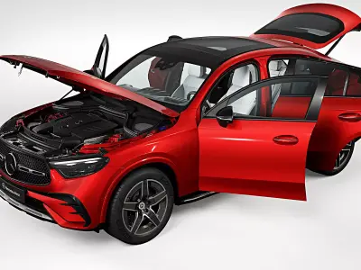 2024 Mercedes-Benz GLC Coupe 400e 3D model