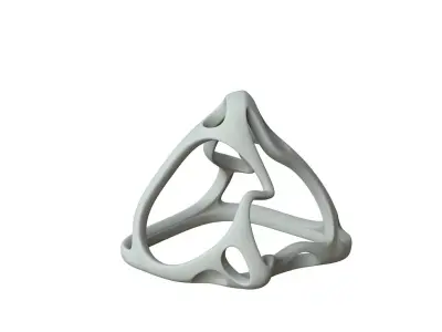 SciFi Cube Object No 59925 Low Poly Shape Low-poly 3D model