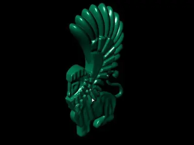 Assyrian door guard simple version 3D print model