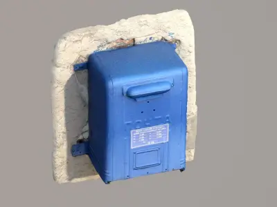 Mailbox Low-poly 3D model order