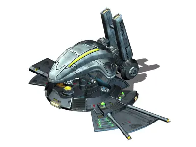 Space Station - Ground Functional Objects 01 3D model